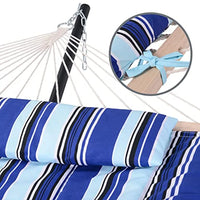 Heavy Duty 2-Person Outdoor Hammock with Hardwood Spreader Bar (475lb Capacity) – Durable Polyester Camping Hammock
