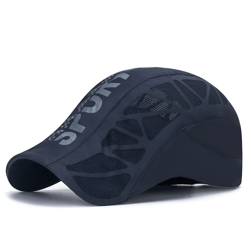 Breathable Mesh Sports Cap – Quick Dry Sunshade Duckbill Hat for Outdoor Summer Activities