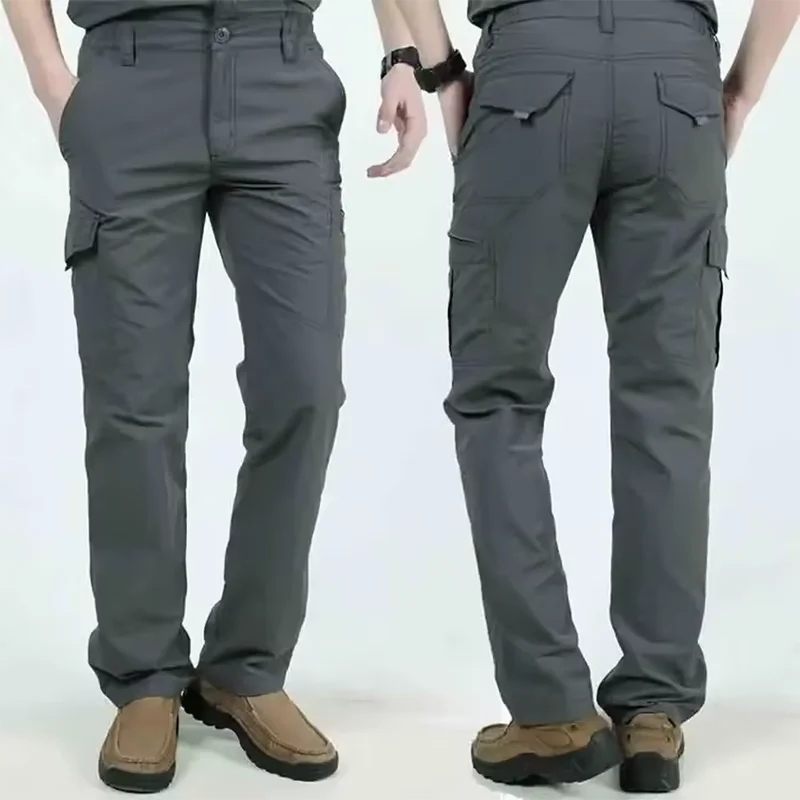 Men’s Lightweight Waterproof Cargo Pants – Quick Dry Tactical Trousers for Camping & Outdoor Use