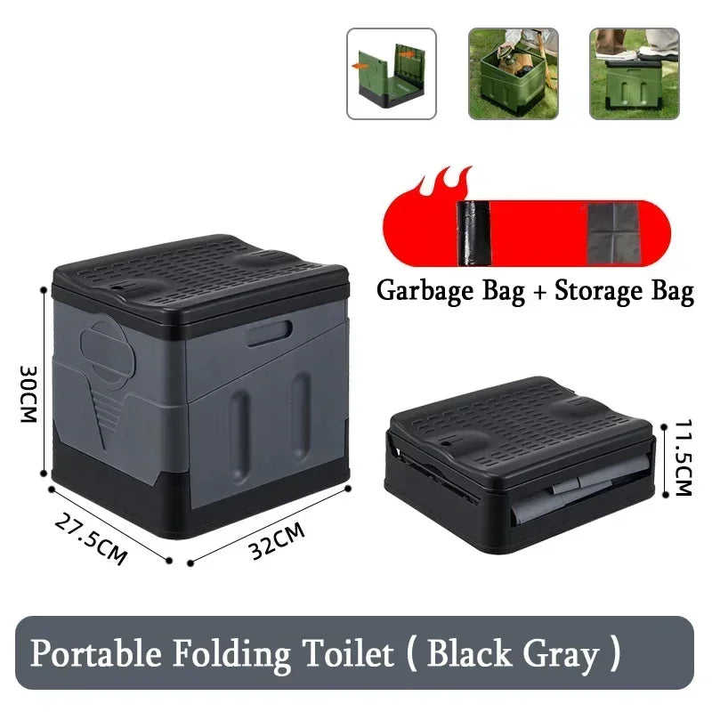 Portable Folding Toilet – Compact & Multi-Functional for Travel