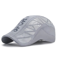 Breathable Mesh Sports Cap – Quick Dry Sunshade Duckbill Hat for Outdoor Summer Activities