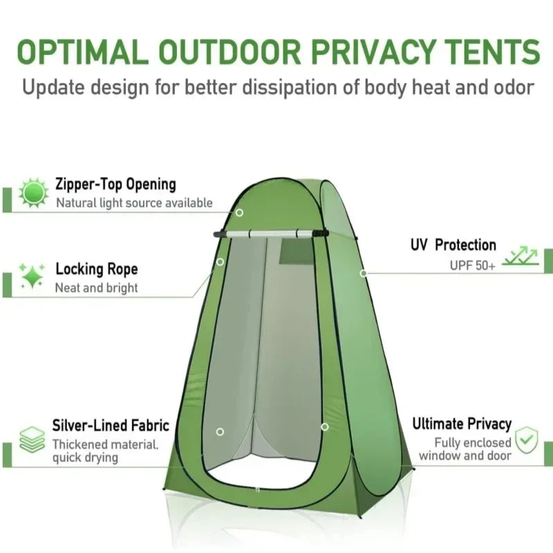 Portable Pop Up Privacy Tent Outdoor Shower Toilet Quick Setup