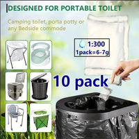 Eco-Friendly Poo Powder Gel for Camping Toilet Waste Disposal