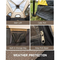4-10 Person Cabin Camping Tent – Quick Setup Waterproof Windproof Family Tent for Camping & Hiking