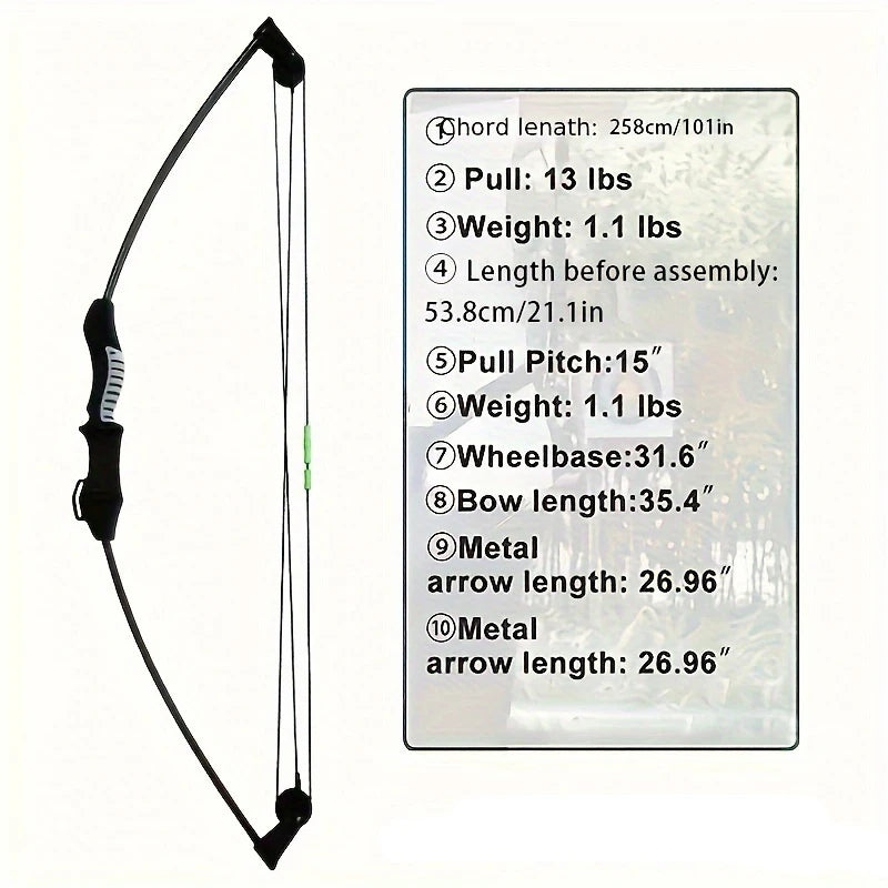 Beginner Archery Set - Compound Bow & Arrow for Practice