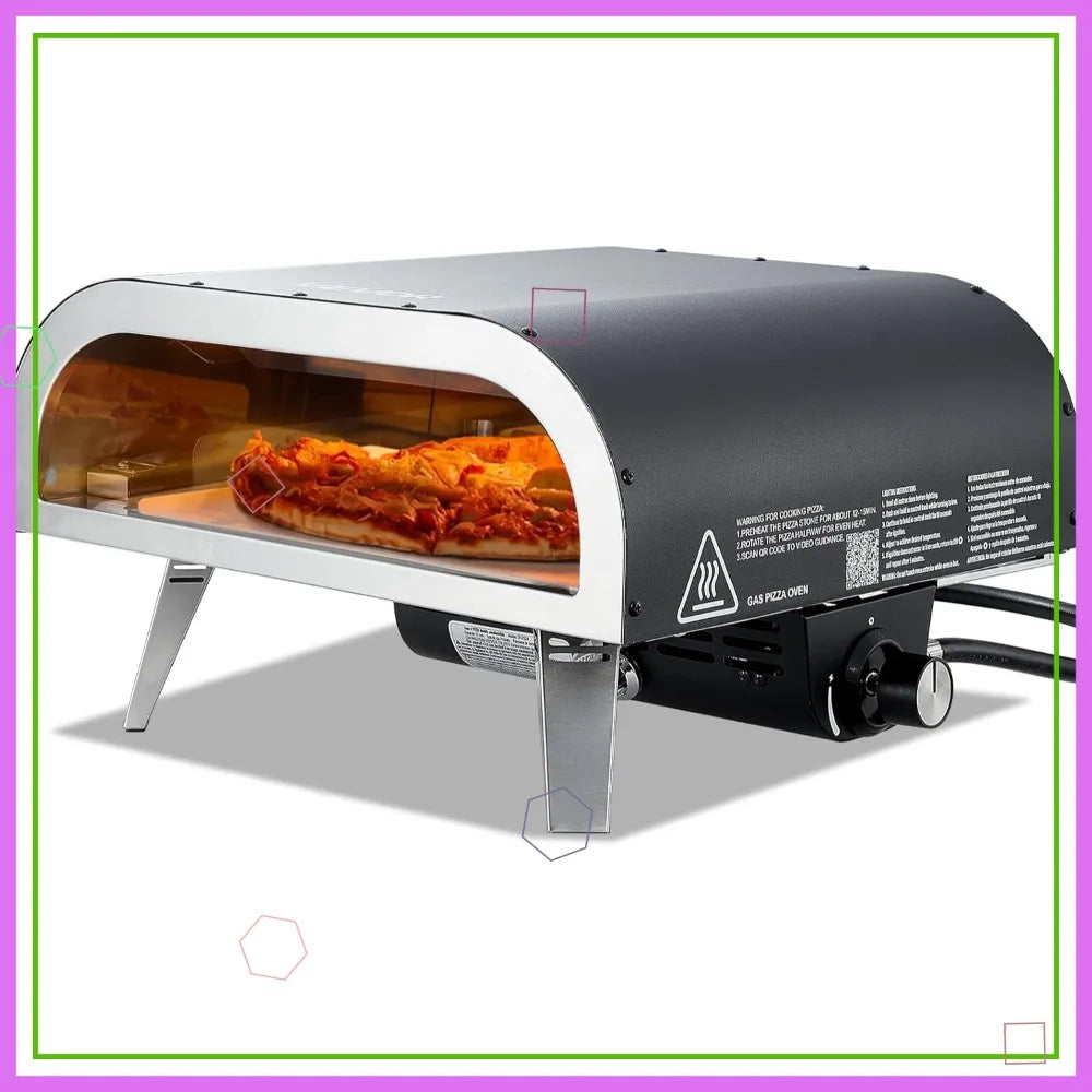 Portable Propane Pizza Oven 12 Inch Outdoor Gas Pizza Oven