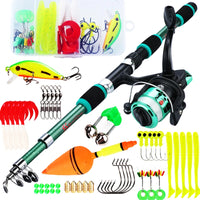 Heavy Duty Telescopic Fishing Rod & Reel Combo – Portable Full Fishing Kit (1.8M)