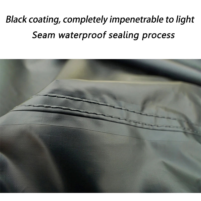 Bat Shape Car Side Awning Black Coating Tarp 2x3 Outdoor Waterproof Camping Black Coated Car Rear Shelter Tent for SUV Van Sedan