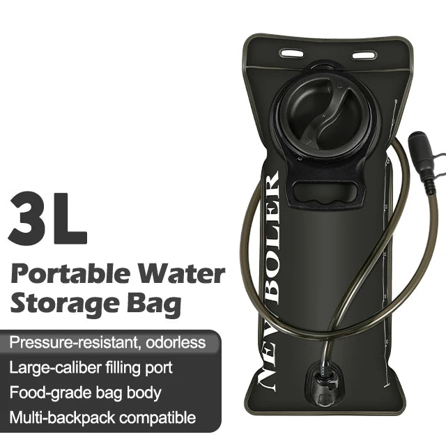 1.5L-3L Hydration Pack Water Bladder - Leakproof & BPA-Free