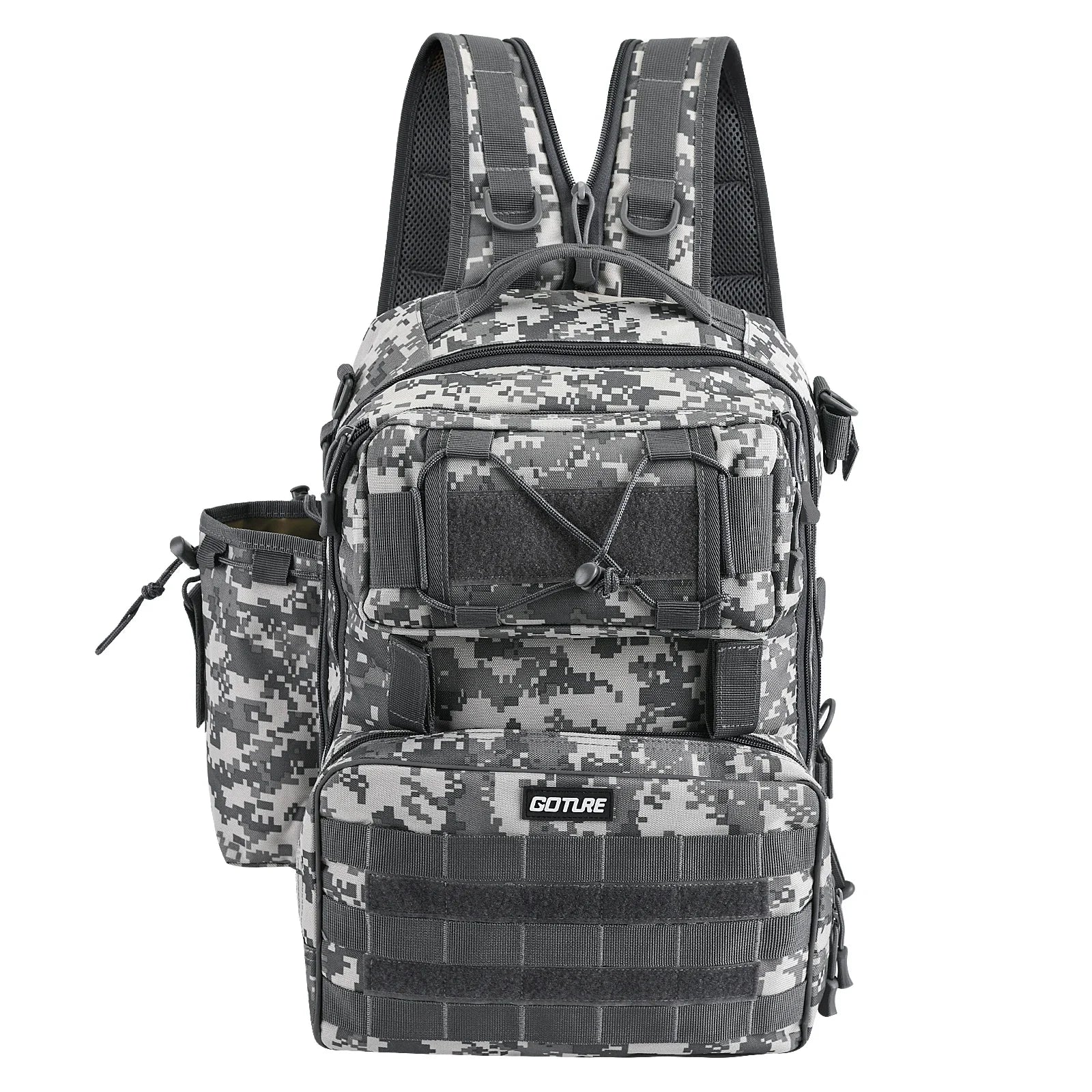 Goture Outdoor Fishing Backpack Large Capacity Waterproof Tackle Bag for Hiking Camping Cycling Multifunction Fishing Tackle Bag