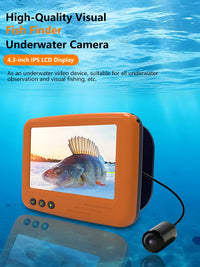 Underwater Fishing Camera 4.3 Inch LCD Ice Fishing Finder Winter Fisherman Fishing Camera with Night Vision 15m Cable