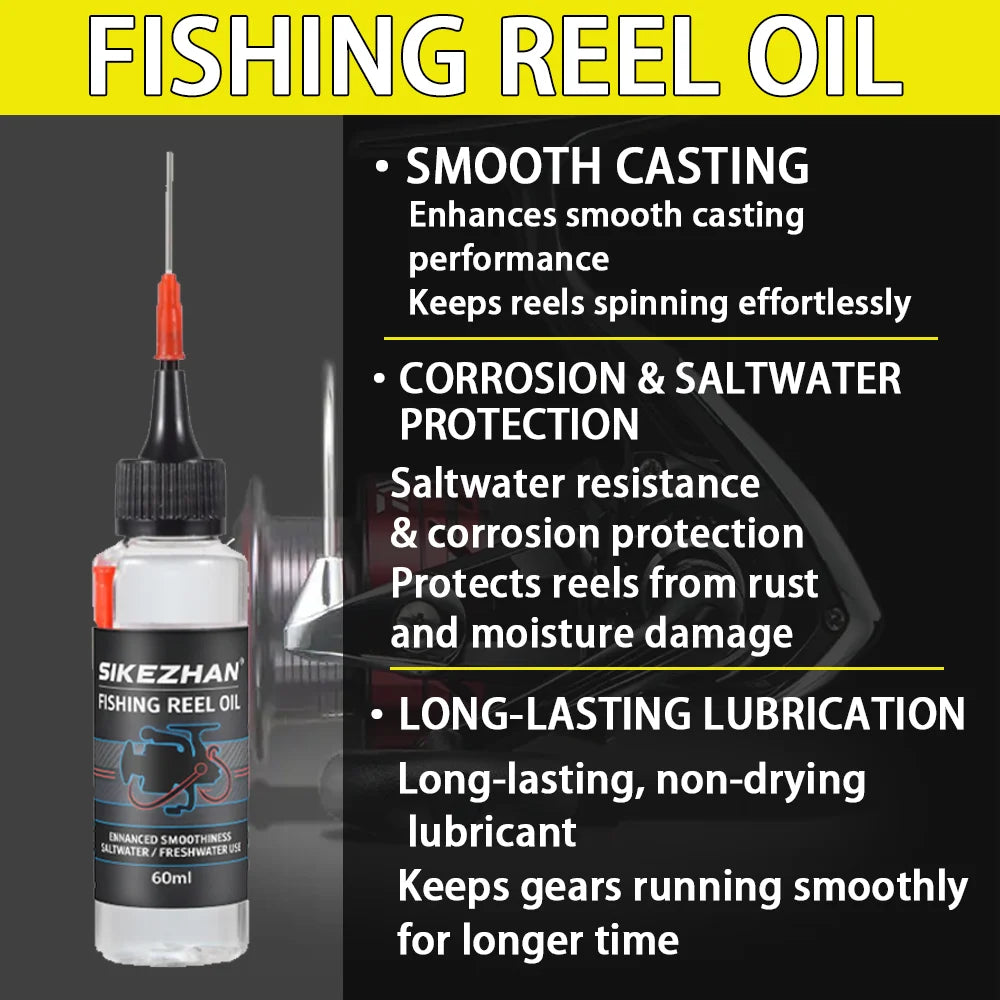 Professional Fishing Reel Oil – Anti-Rust Lubricant for Bearings & Fishing Gears
