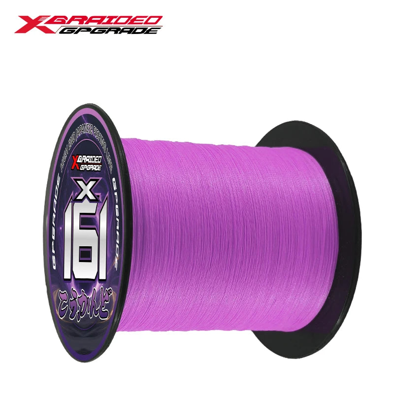 YGKPE X16 16-Strand Braided Fishing Line - Purple 100-500M