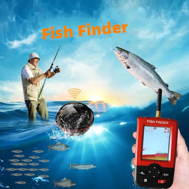 FindFish Portable Wireless Fish Finder XJ01 Sonar Fishing Echo Sounder Detector - Fishing Accessories
