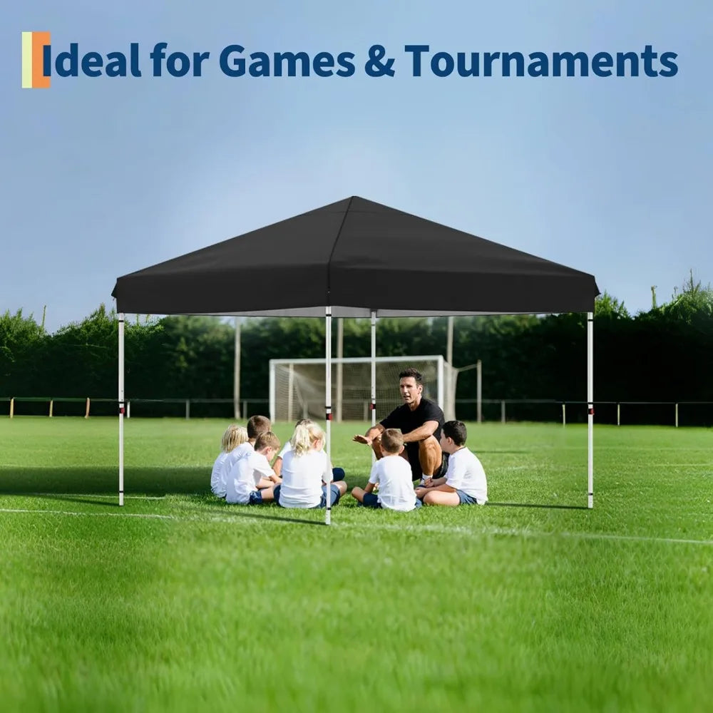 10x10FT Instant Pop Up Canopy Tent with 4 Side Walls, Waterproof UV Protected for Outdoor Events