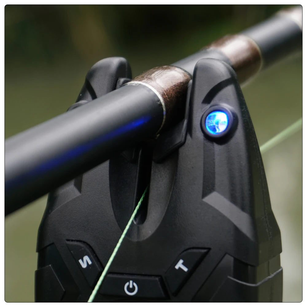 Wireless Carp Fishing Bite Alarm Set – Waterproof LED Bite Indicator System
