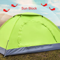Ultralight 1-2 Person Camping Tent – Single Layer Portable Hiking Tent with Anti-UV Coating for Backpacking