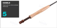 Ultra Lightweight Carbon Fiber Fly Fishing Rod – Dismountable High Performance Fishing Pole