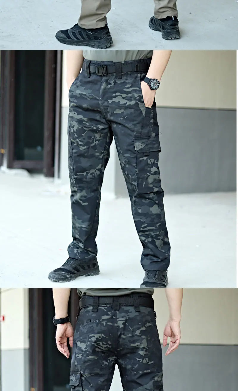 Outdoor Cargo Pants – Waterproof Multi-Pocket Outdoor Work & Training Trousers