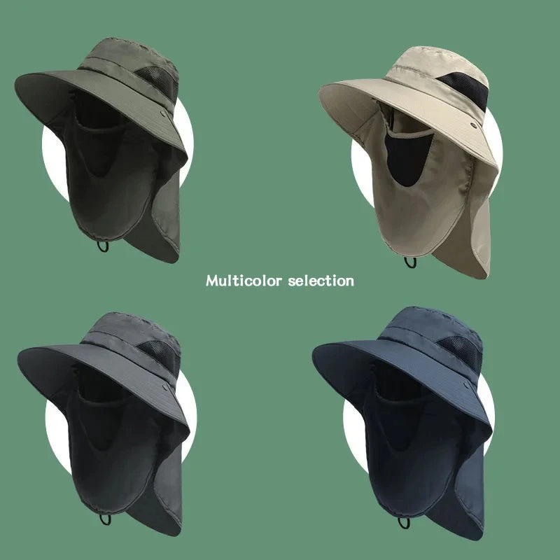Wide Brim Fishing Hat – UV Protection Sun Cap with Breathable Lightweight Design