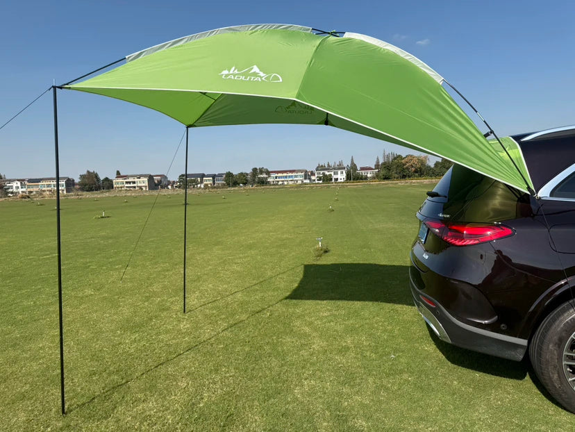 280x190cm Car Rear Tent Outdoor Camping Beach Travel Waterproof Sun Shelter Automobile Awning Rooftop Rain Canopy for SUV Sedan