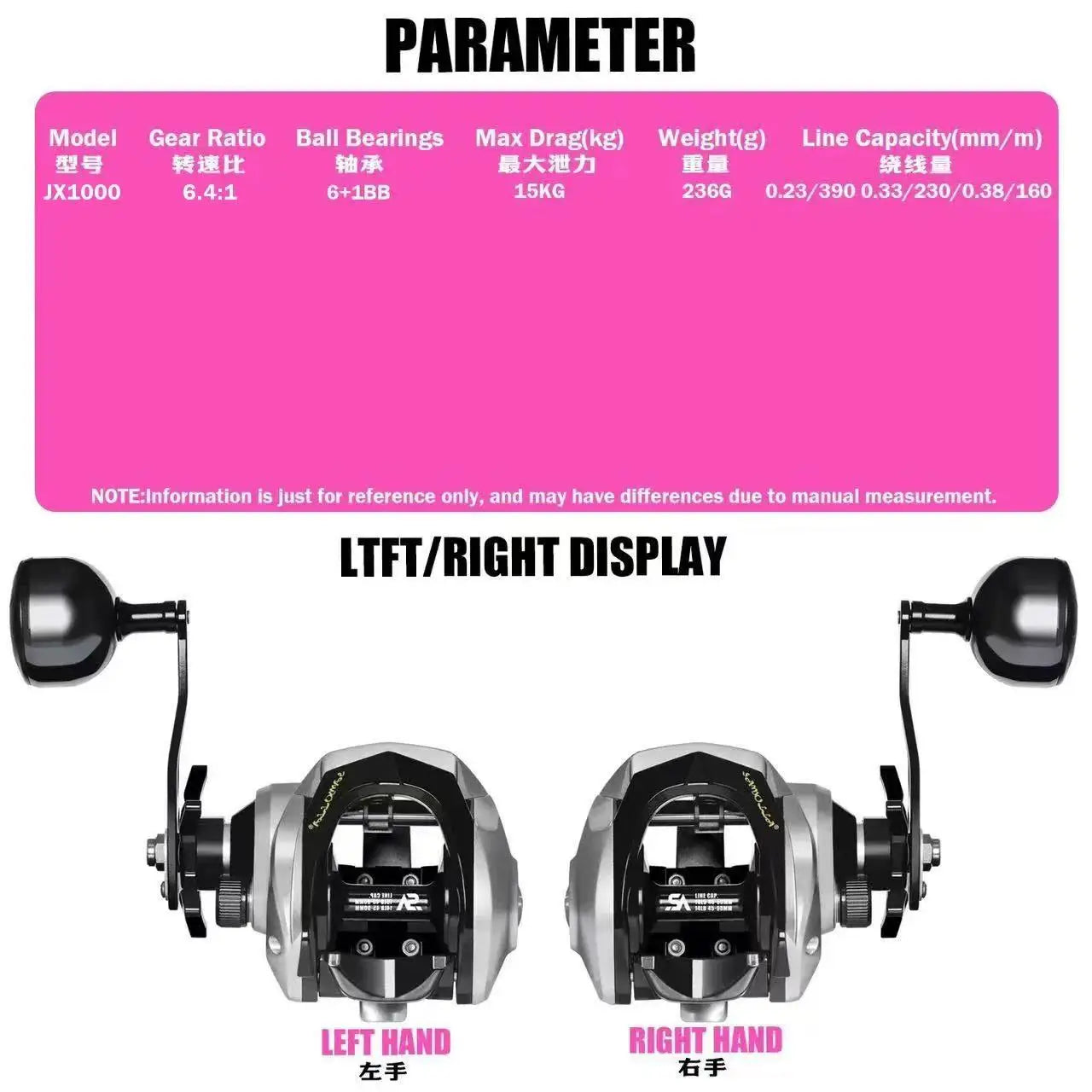 Heavy Duty Saltwater Baitcasting Fishing Reel – Waterproof 15KG Drag Fishing Reel