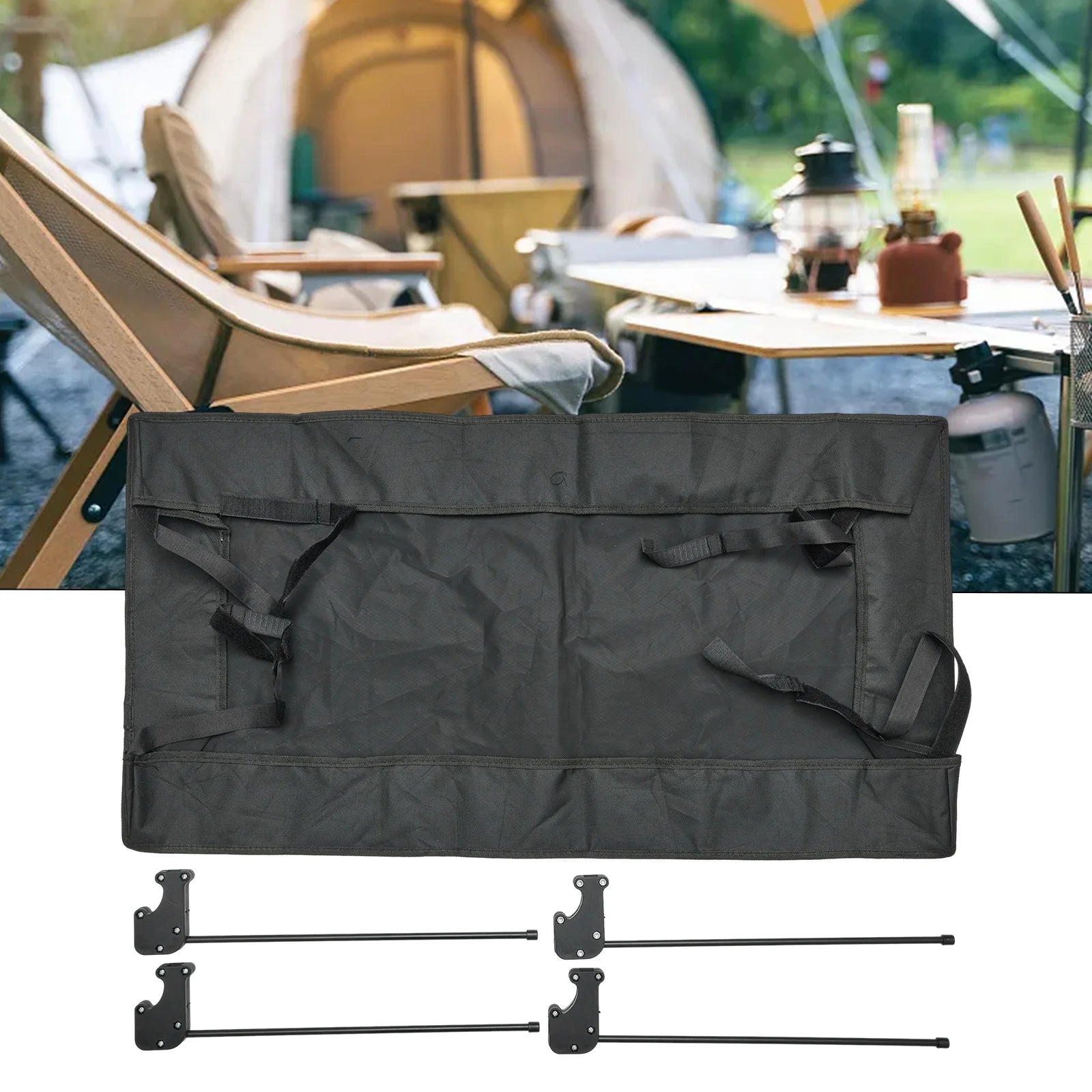 Removable Awning Canopy For Wagon Attachment Sun Shade Cover For Trolley Cart Tube PE Cloth Sun Shelters
