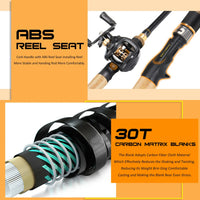 Heavy Duty Telescopic Baitcasting Rod & Reel Combo – Full Fishing Kit with Carry Bag