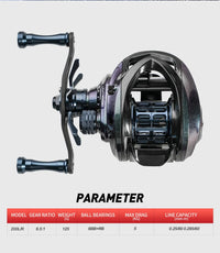 Ultra Lightweight BFS Baitcasting Reel – Ceramic Bearing Fishing Reel with 5KG Drag