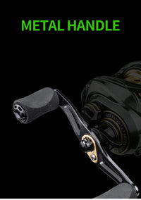 Ultra Smooth Baitcasting Fishing Reel – High Speed 7.2:1 Gear Ratio Reel for Bass Fishing