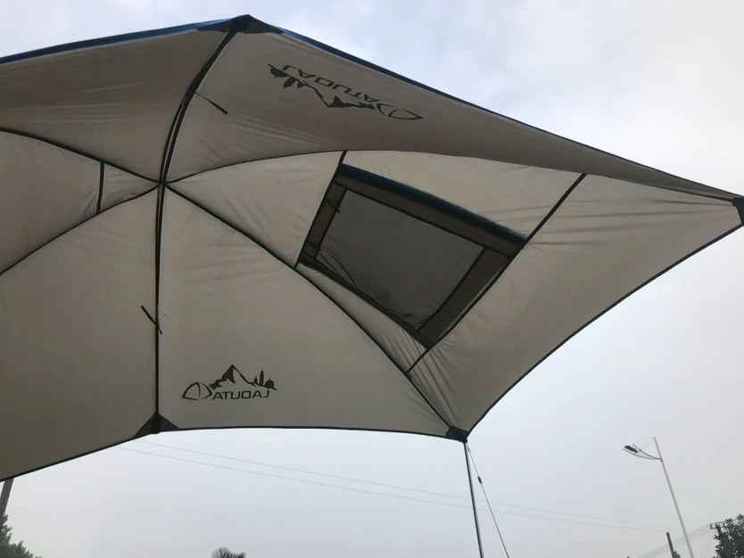 280x190cm Car Rear Tent Outdoor Camping Beach Travel Waterproof Sun Shelter Automobile Awning Rooftop Rain Canopy for SUV Sedan