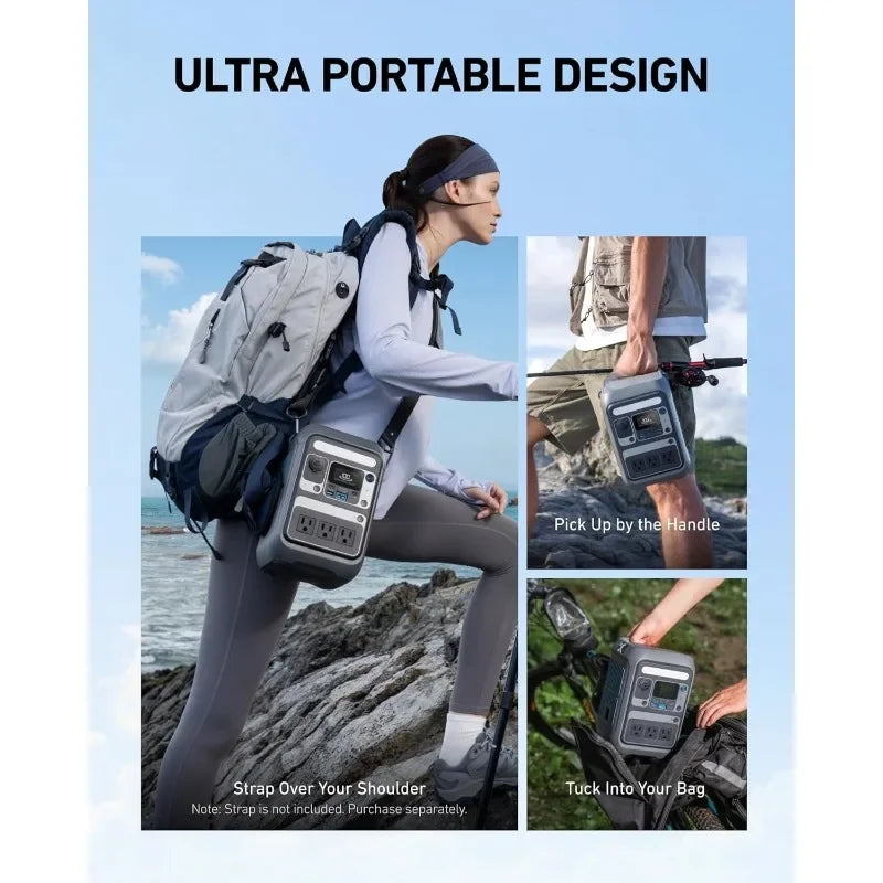 SOLIX C300 (288Wh) Portable Power Station – 300W Solar Generator with Fast Charging