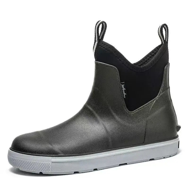 Men’s Heavy Duty Waterproof Rain Boots – Durable Outdoor Fishing & Work Boots