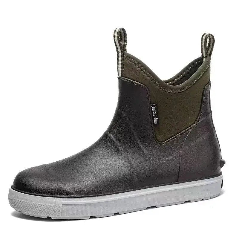 Men’s Heavy Duty Waterproof Rain Boots – Durable Outdoor Fishing & Work Boots