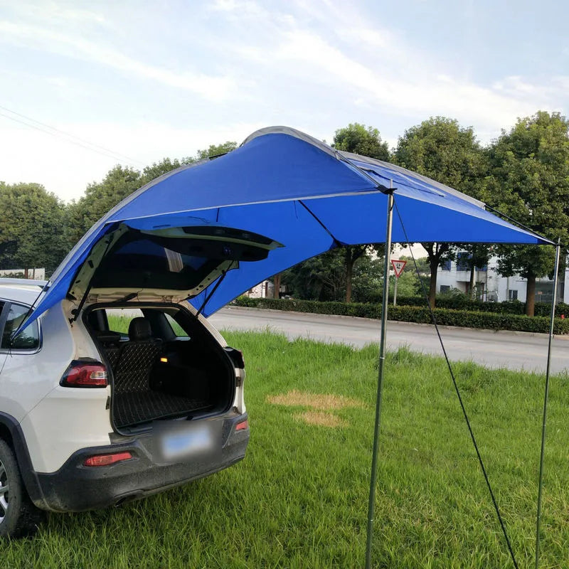 280x190cm Car Rear Tent Outdoor Camping Beach Travel Waterproof Sun Shelter Automobile Awning Rooftop Rain Canopy for SUV Sedan