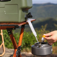 15/20L Water Bucket Large Capacity Portable Camp Water Bag with Detachable Faucet No Leakage for Camping Fishing Picnic Hiking