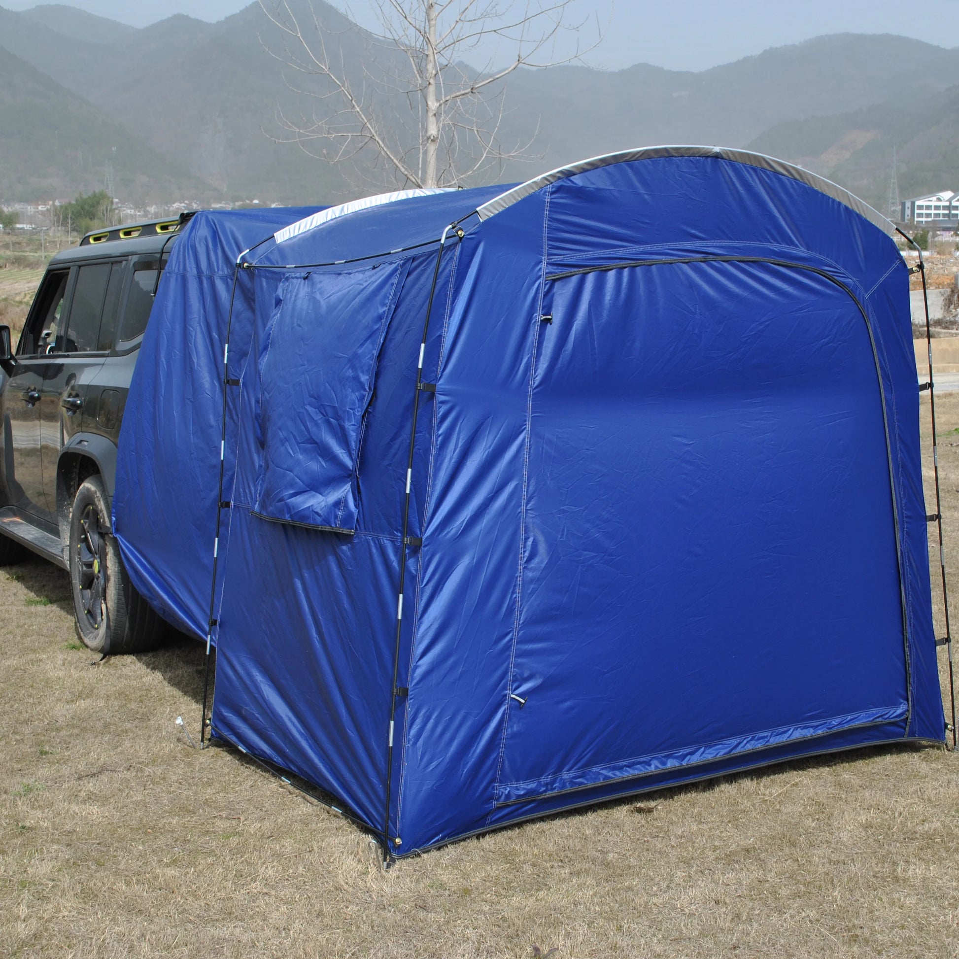 Car Rear Rest Tent Christmas Long-distance Driving 2/3 Person Car Tent, SUV Tailgate Tent, Car Hatchback Tent with Screen Window
