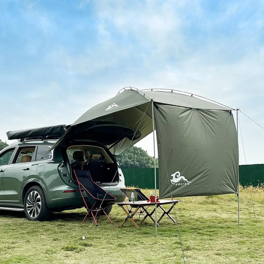 SUV Taiate Tent with Awning,Waterproo 3000MM UP 50+,Taiate Shade Awning Tent or ull Size SUV/Van/MPV/CUVCamping (Large Size)