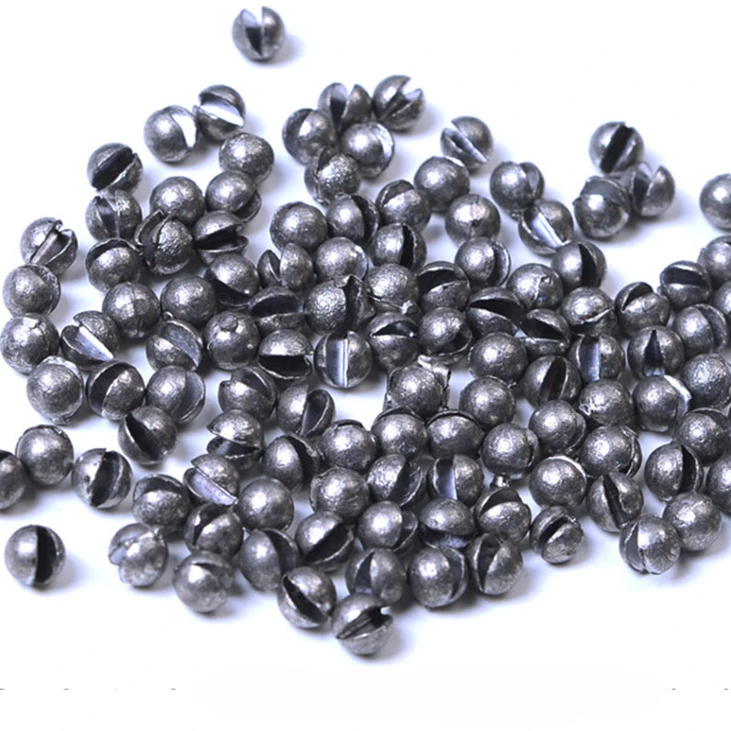120PCS Fishing Lead Weights Set – Heavy Duty Open Round Sinkers for Raft & Sea Fishing