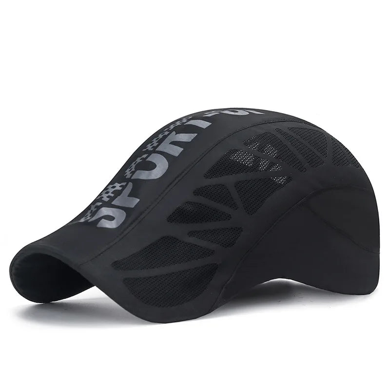 Breathable Mesh Sports Cap – Quick Dry Sunshade Duckbill Hat for Outdoor Summer Activities