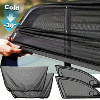 2PCS/4PCS Car Window Sunshade Mosquito Net Set – Breathable UV Protection Screens for Front & Rear Windows