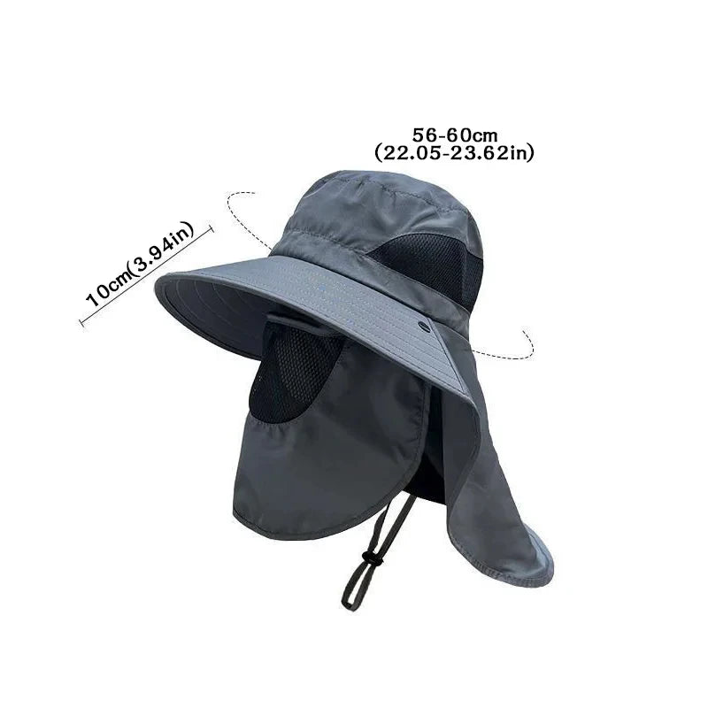 Wide Brim Fishing Hat – UV Protection Sun Cap with Breathable Lightweight Design
