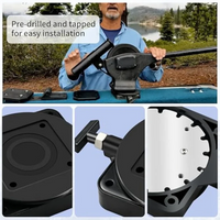 Adjustable Low Profile Swivel Mount Base – Heavy Duty Downrigger Mounting Base