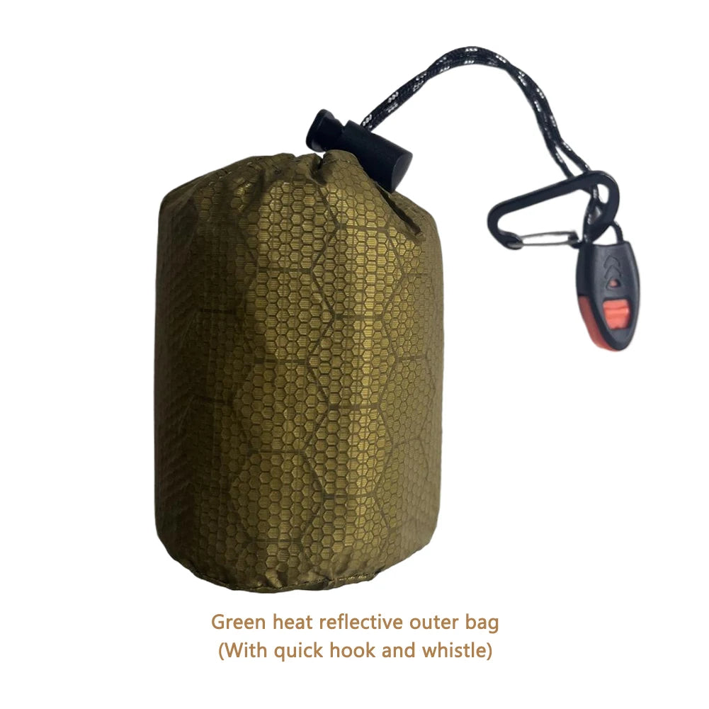 Waterproof Thermal Emergency Sleeping Bag - Portable Survival Bivy Sack