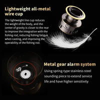 Two-Hand Rotating Fishing Reel HE1000-7000 - 5.2:1 Gear Ratio