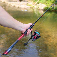 Heavy Duty 2-Piece Carbon Fiber Fishing Rod & Reel Combo – CNC Aluminum Spinning Reel Set