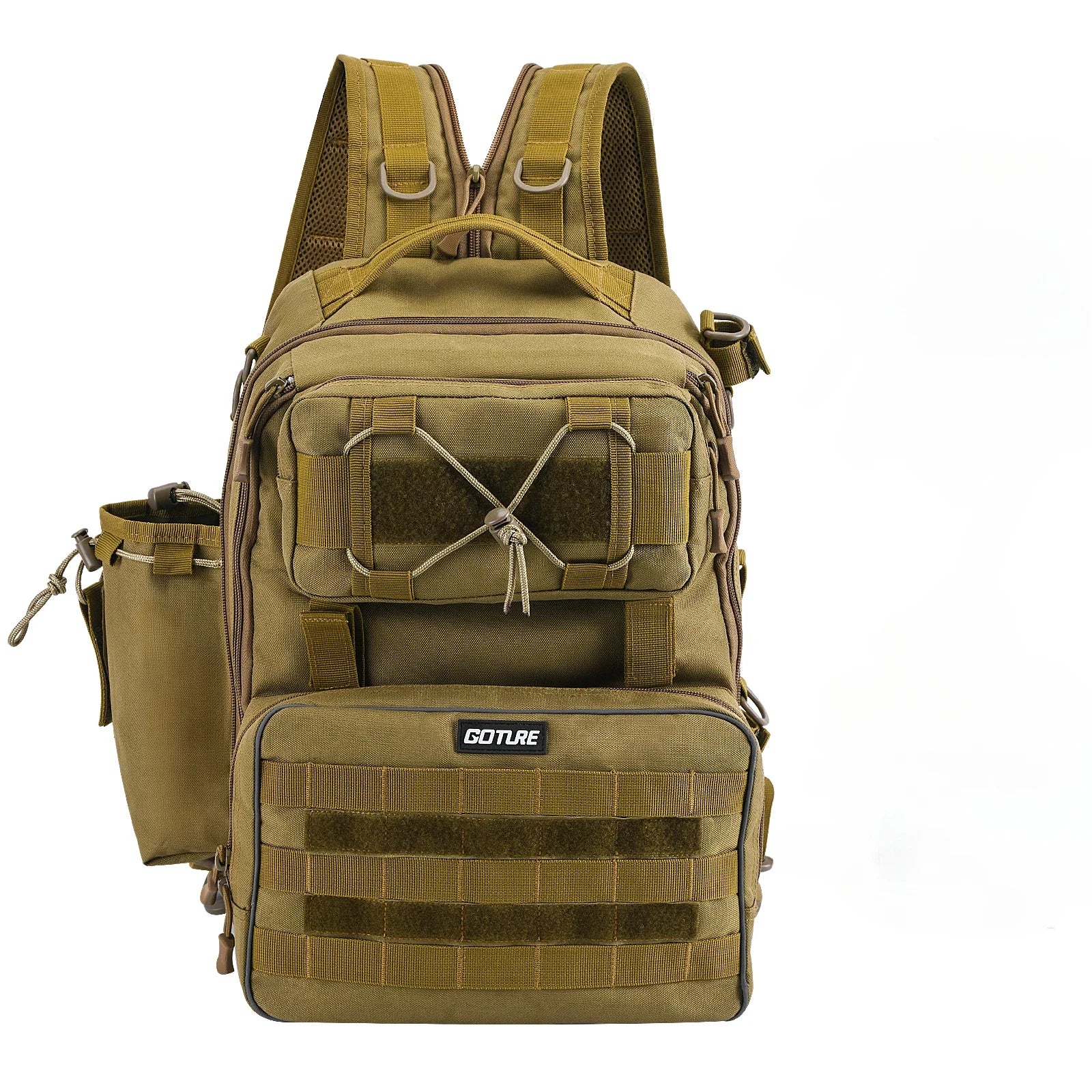 Goture Outdoor Fishing Backpack Large Capacity Waterproof Tackle Bag for Hiking Camping Cycling Multifunction Fishing Tackle Bag