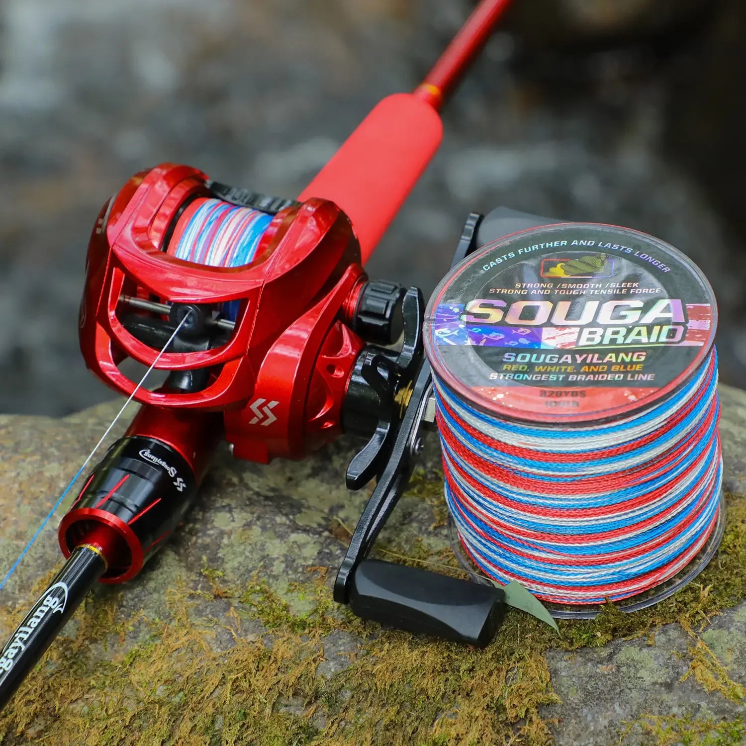 Heavy Duty 4-Strand Braided Fishing Line – PE Multifilament Fishing Wire for Saltwater & Freshwater Fishing
