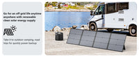 MHPOWOS 220W Foldable Solar Panel – Portable MC4 Solar Charger for Camping & Power Stations