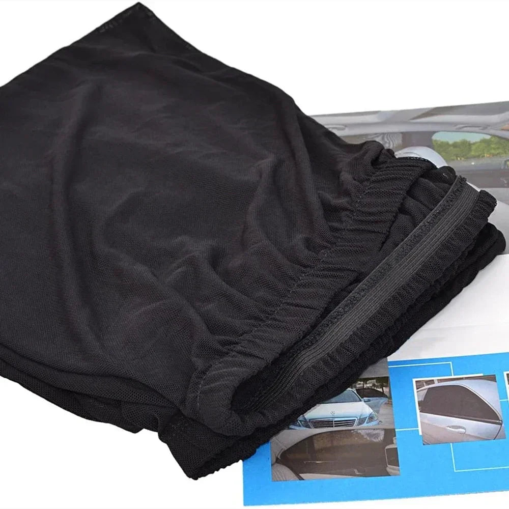 2PCS/4PCS Car Window Sunshade Mosquito Net Set – Breathable UV Protection Screens for Front & Rear Windows